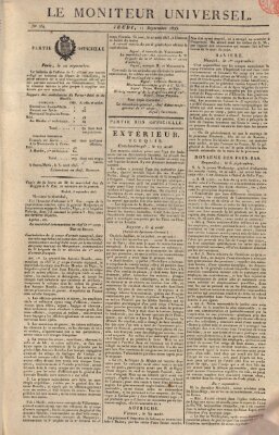 Le moniteur universel Sonntag 11. September 1825