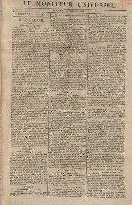 Le moniteur universel Freitag 16. September 1825