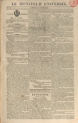 Le moniteur universel Dienstag 11. Oktober 1825