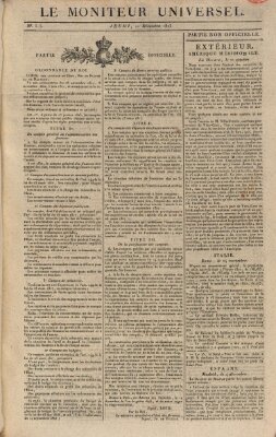 Le moniteur universel Sonntag 11. Dezember 1825