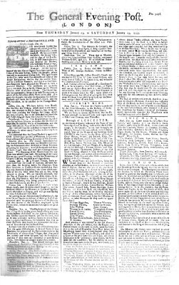 The general evening post Freitag 24. Januar 1755