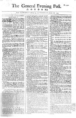 The general evening post Sonntag 26. Januar 1755