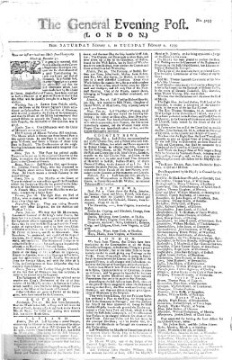 The general evening post Samstag 1. Februar 1755