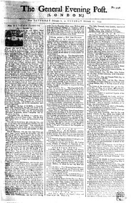 The general evening post Samstag 8. Februar 1755