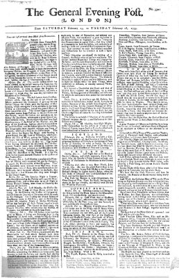 The general evening post Sonntag 16. Februar 1755