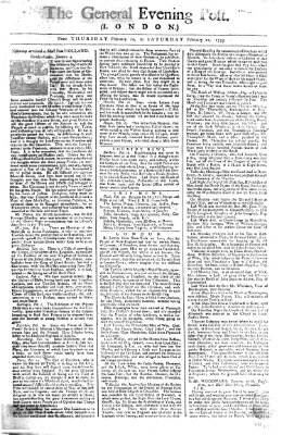 The general evening post Donnerstag 20. Februar 1755