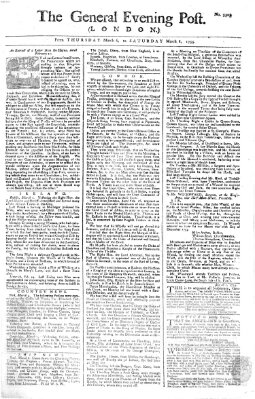 The general evening post Samstag 8. März 1755