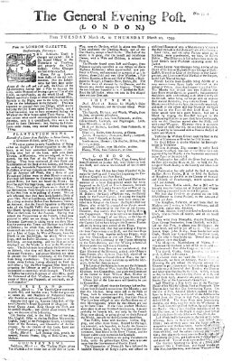 The general evening post Donnerstag 20. März 1755