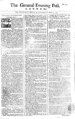 The general evening post Samstag 22. März 1755