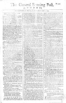 The general evening post Dienstag 1. April 1755