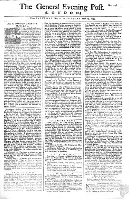 The general evening post Samstag 10. Mai 1755