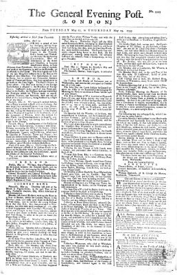 The general evening post Dienstag 27. Mai 1755