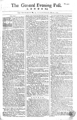 The general evening post Samstag 31. Mai 1755