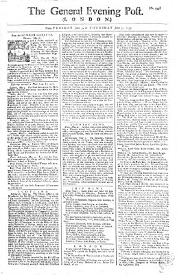 The general evening post Dienstag 3. Juni 1755