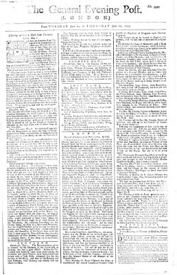 The general evening post Dienstag 10. Juni 1755