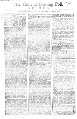 The general evening post Freitag 13. Juni 1755