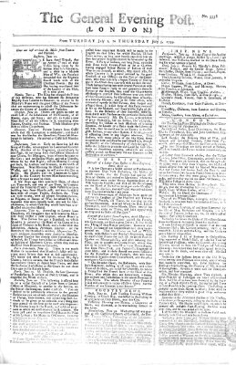 The general evening post Donnerstag 3. Juli 1755