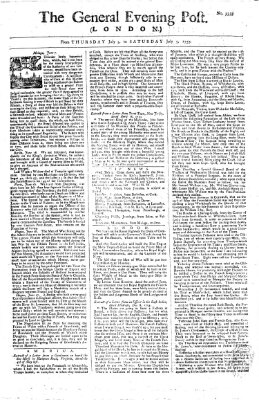 The general evening post Freitag 4. Juli 1755