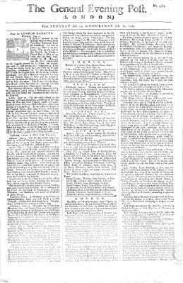 The general evening post Dienstag 15. Juli 1755