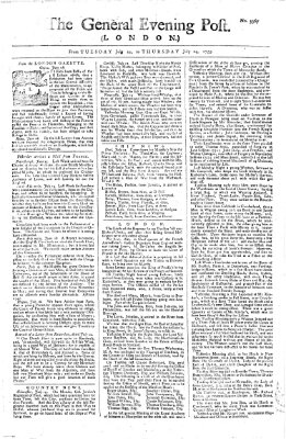 The general evening post Dienstag 22. Juli 1755