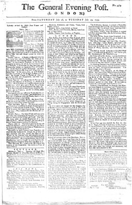 The general evening post Sonntag 27. Juli 1755