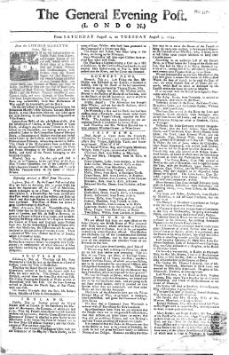 The general evening post Dienstag 5. August 1755