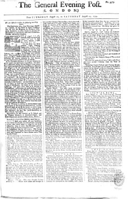 The general evening post Samstag 23. August 1755