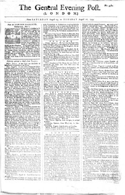 The general evening post Samstag 23. August 1755