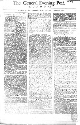 The general evening post Freitag 5. September 1755