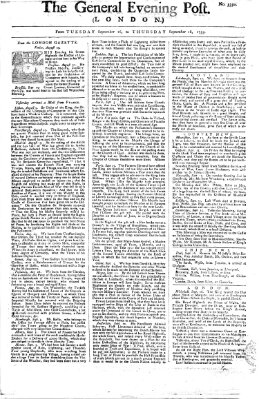 The general evening post Mittwoch 17. September 1755