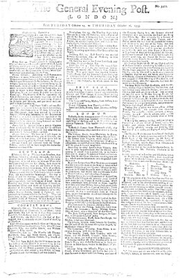 The general evening post Mittwoch 15. Oktober 1755