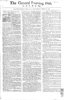 The general evening post Donnerstag 16. Oktober 1755