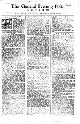 The general evening post Samstag 15. November 1755