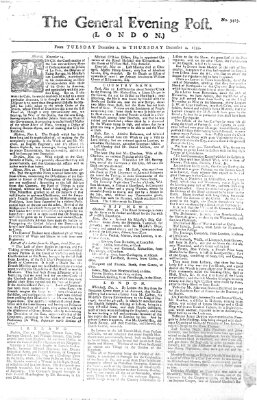 The general evening post Mittwoch 3. Dezember 1755