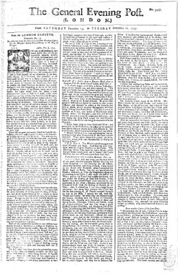 The general evening post Montag 15. Dezember 1755