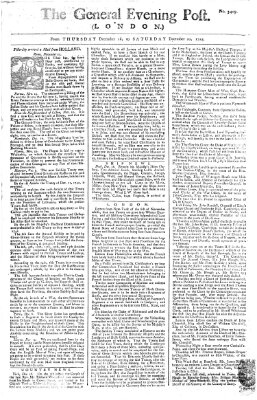 The general evening post Freitag 19. Dezember 1755