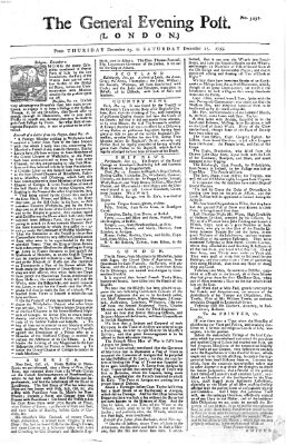 The general evening post Freitag 26. Dezember 1755