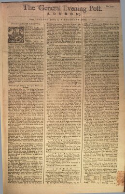 The general evening post Dienstag 13. Januar 1756