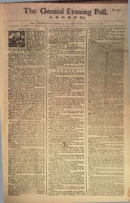 The general evening post Donnerstag 15. Januar 1756