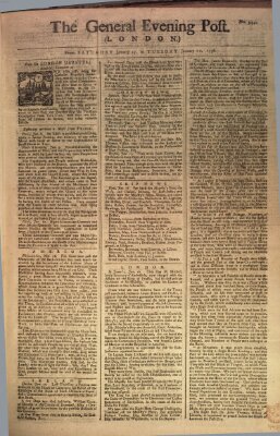 The general evening post Samstag 17. Januar 1756