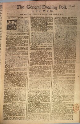 The general evening post Donnerstag 29. Januar 1756