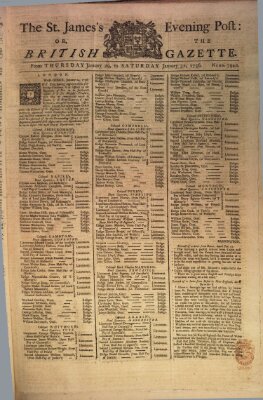 The general evening post Samstag 31. Januar 1756