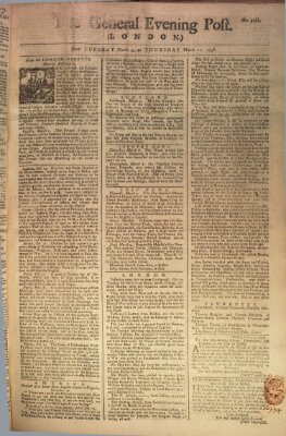 The general evening post Dienstag 9. März 1756