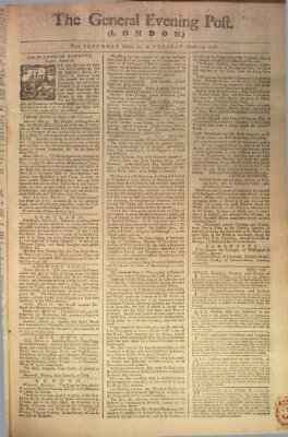 The general evening post Dienstag 23. März 1756