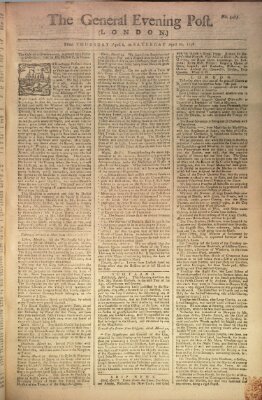 The general evening post Freitag 9. April 1756