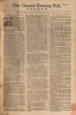 The general evening post Mittwoch 14. April 1756