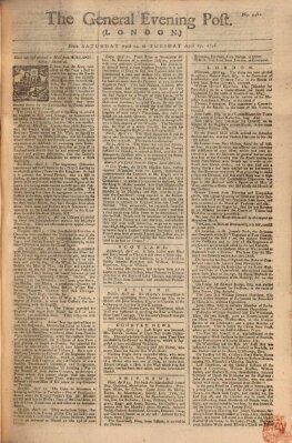 The general evening post Montag 26. April 1756