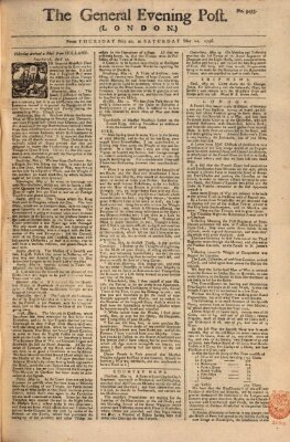 The general evening post Donnerstag 20. Mai 1756