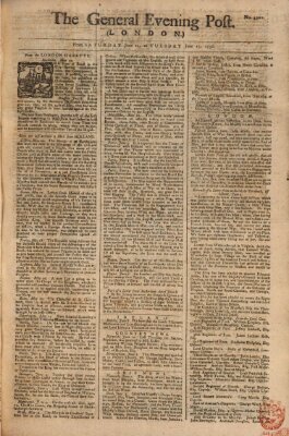 The general evening post Sonntag 13. Juni 1756