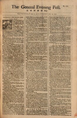 The general evening post Donnerstag 17. Juni 1756